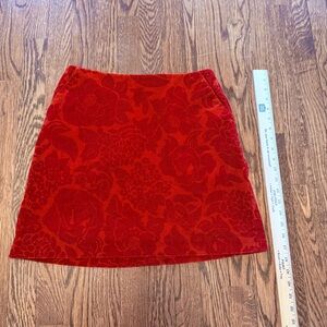 Lilly Pulitzer Red Floral Mini Skirt